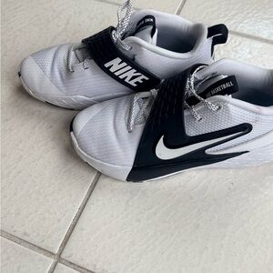 Nike Kids' White and Black Basketball Youth Shoes Barely Used